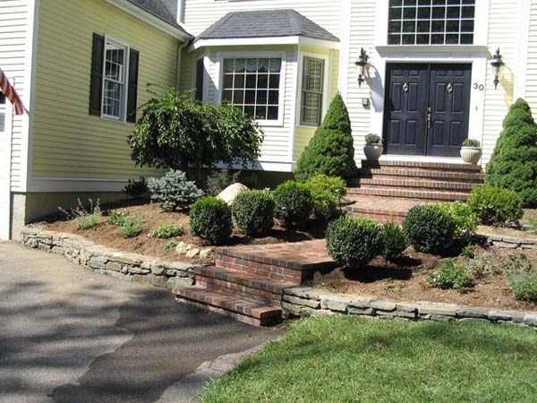 photo of shrubs and plantings installed by Ideal Landscape of Holden MA