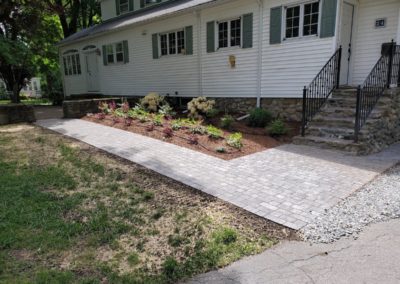 walkway in Shrewsbury MA by Ideal Landscape