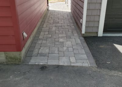 walkway between house and garage