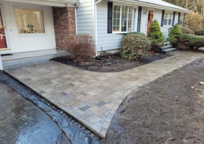 Sterling MA walkway and steps by Ideal Landscape