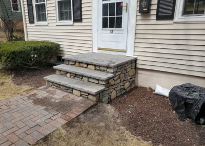 New steps by Ideal Landscape of Holden MA