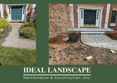 Before & After Grafton stairs and walkway- Ideal Landscape